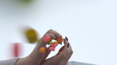 Falling tinsel(1) Stock Footage 228717204