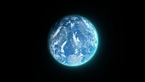 Falling Towards Earth from Space Stock Footage
