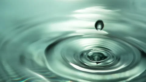 Falling Transparent Drops 4K 422 Stock Footage 340904636