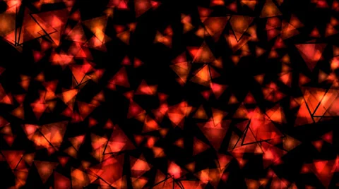 Falling Triangles - Loop Red Stock Footage 35302944