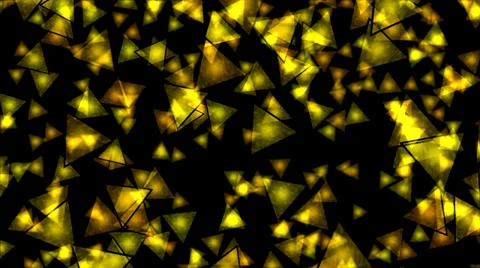 Falling Triangles - Loop Yellow Stockbeeldmateriaal 35303376