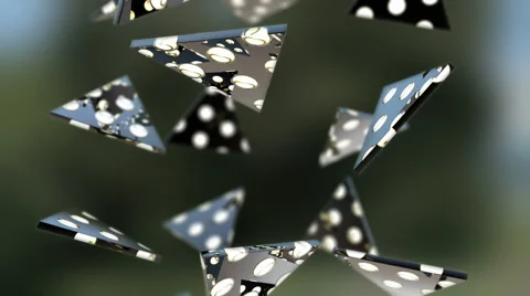 Falling triangles.Seamless loop Stock Footage 46319920