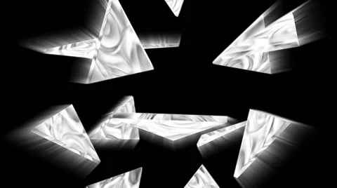 Falling triangles.Seamless loop Stock Footage 46422923