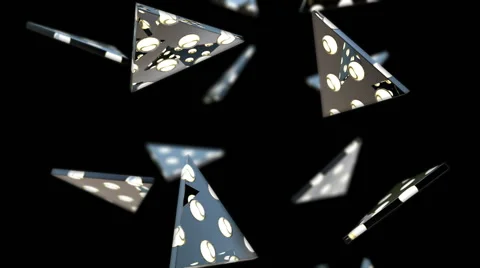 Falling triangles.Seamless loop Stock Footage 46494503