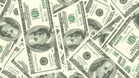 Falling Us dollar bank note Business growth or Financial Crisis concept Stock Footage 233700097