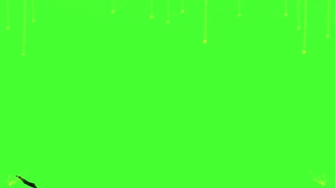 Falling US Dollar Banknotes on Green Screen Background for Chroma Key Stock Footage 341907422