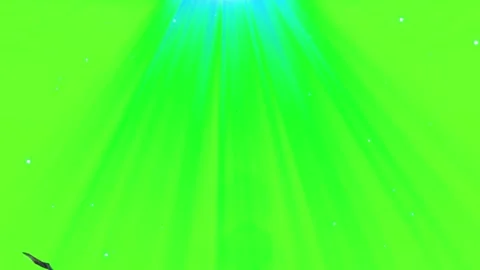 Falling US Dollar Bills with Green Light Rays in Dark Atmosphere Stock Footage 339123827