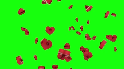 Falling Valentine Gifts Stock Footage 170025813