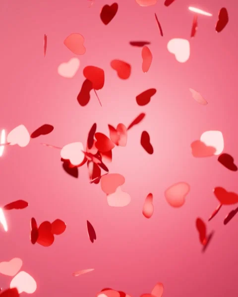 Falling Valentine's cards background Stock Footage 297225455