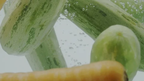 Falling vegetables Stock Footage 98300271