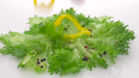 Falling vegetables on white background Stock Footage 54397644