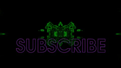 Falling Violet Subscribe On The Green Abstract Background Stock-Footage 300016713