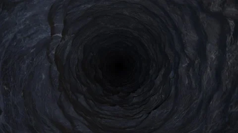 Falling into the void. Realistic CGI. Vídeos de archivo 336333757