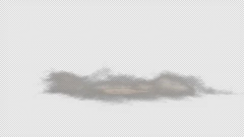 Falling wall with dust and debris simulation with alpha channel Stock Footage 269722178