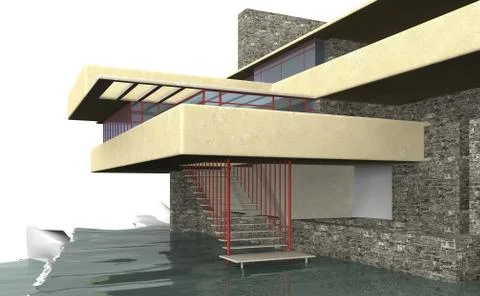 Falling water 1 Stock Illustration