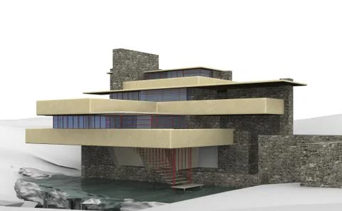 Falling water 2 Stock Illustration