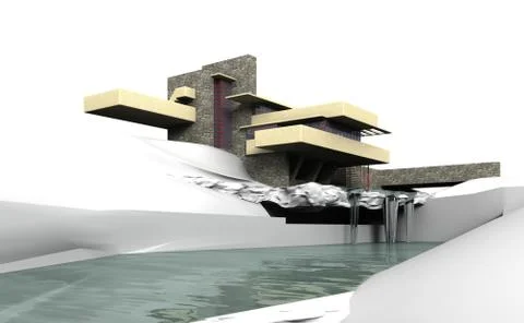 Falling water 8 Stock Illustration