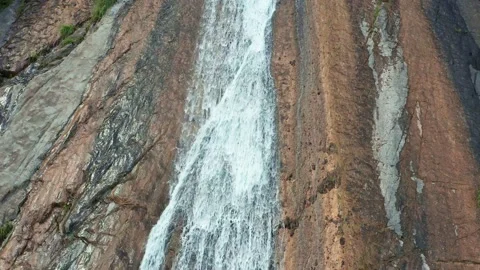 Falling water. Aerial view. Stock Footage 134899102
