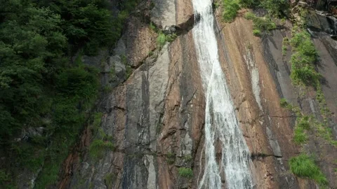 Falling water. Aerial view. Stock Footage 134908894
