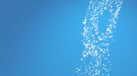 Falling water on a blue background 02 Stock Footage 40074465
