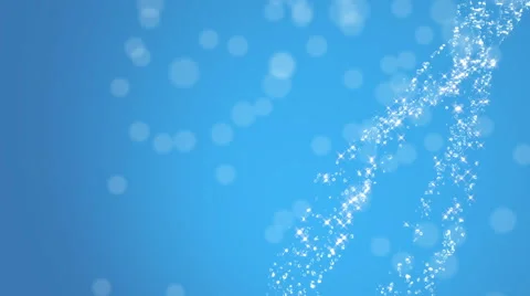 Falling water on a blue background 09 with particles Stock Footage 40088537