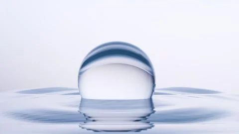 Falling water bubble drop, Cosmetic Essence oil Liquid drop, Moisturizing Cream Stock Footage 310722737