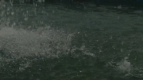 Falling water close up Stock Footage 62811736