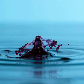 Falling water drop Stock Photos
