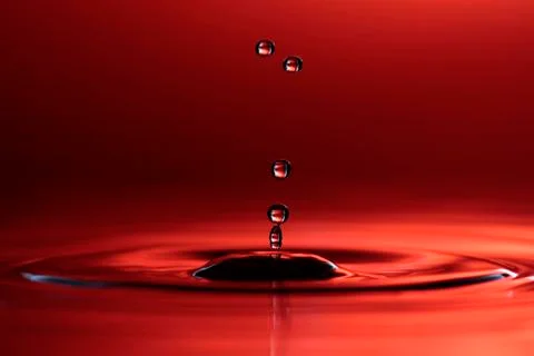 Falling water drop Stock Photos