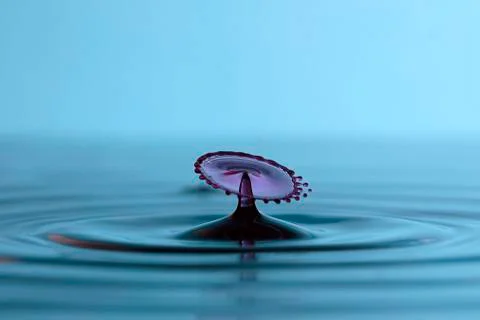 Falling water drop Stock Photos