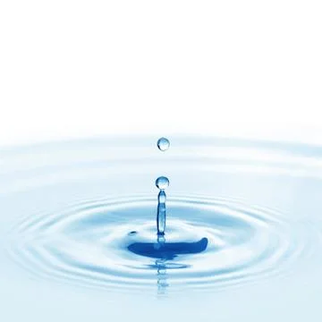 Falling water drop Stock Photos