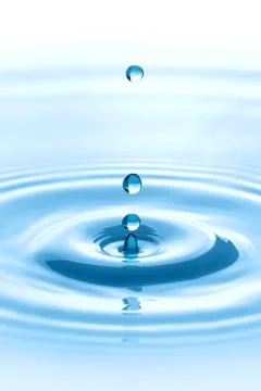 Falling water drop Stock Photos