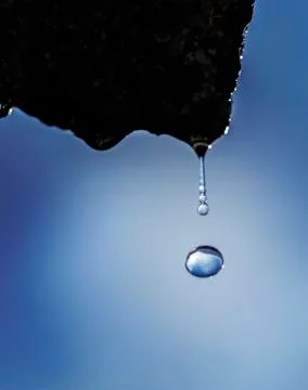 Falling water drop Stock Photos
