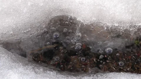 Falling water drops from eaves at springtime Vídeos de archivo 236545175