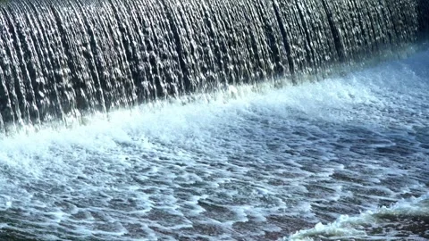Falling water  with flowing water texture video Stock Footage 272173170