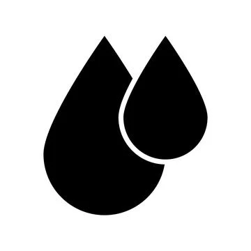 Falling water icon vector Stock Illustration