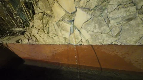 Falling water in slow motion Stock-Footage 297589453