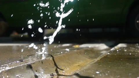 Falling water from water tap Stock Footage 112199734