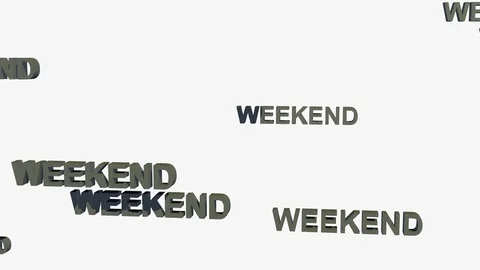 FALLING WEEKEND LOGOS Vídeos de archivo 73101353