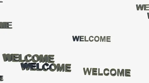 FALLING WELCOME LOGOS Vídeos de archivo 72935702