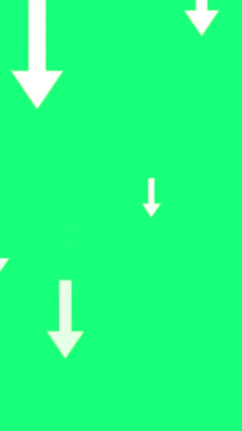 Falling White Arrows Green Screen Vertical Animated Descending Direction Video stock 335467085