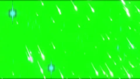 Falling White Light Particles Over Green Screen Background for Motion Graphics Stock Footage 338368869