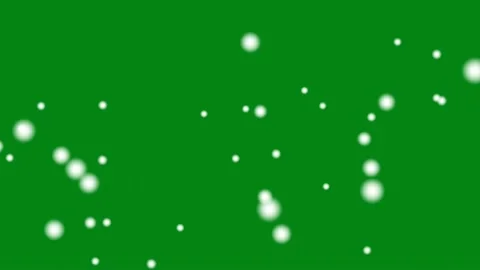 Falling white particles motion graphics with green screen background Stock Footage 133156475