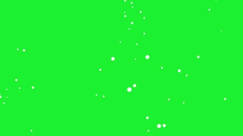 Falling white particles motion graphics with green screen background Stock Footage 345694469