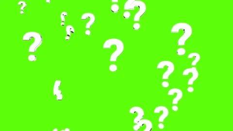 Falling white question mark animation Stock Footage 319063554