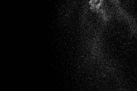 The falling white snow on a black background Stock Illustration