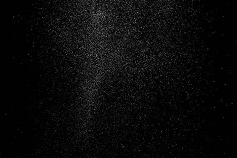The falling white snow on a black background Stock Illustration