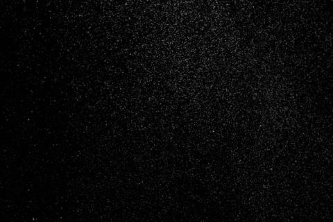 The falling white snow on a black background Stock Illustration