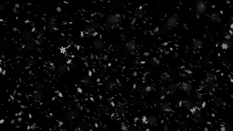 Falling White Snow Flakes Stock Footage 86289252