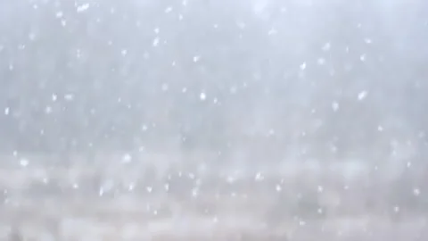 Falling white snowflakes in real time. Loop. 스톡 동영상 259285608